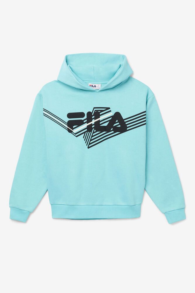 Fila Hoodie Waldo Mens Blue - India SLI-178652